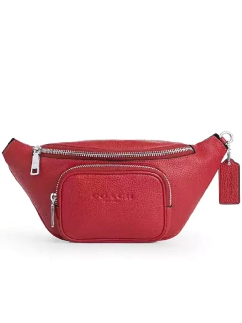 Coach Unisex Travis Belt Bag 30 & ID Wallet Double Bundle in Poppy Red, NWT - Picture 13 of 13